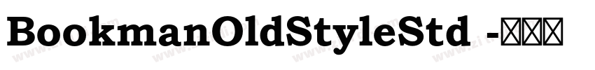 BookmanOldStyleStd 字体转换